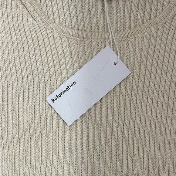 Reformation Kate Cotton Knit Two Piece Skirt Set NWT - Picture 6 of 6